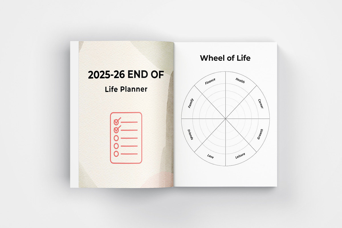 2025-26 End of Life Planner Canva, a Print Template by Designmela01 (Photo 2 of 6)