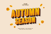Text Effect Autumn Season, a Layer Style Add-On by Navy Graphic (Thumbnail 1 of 2)
