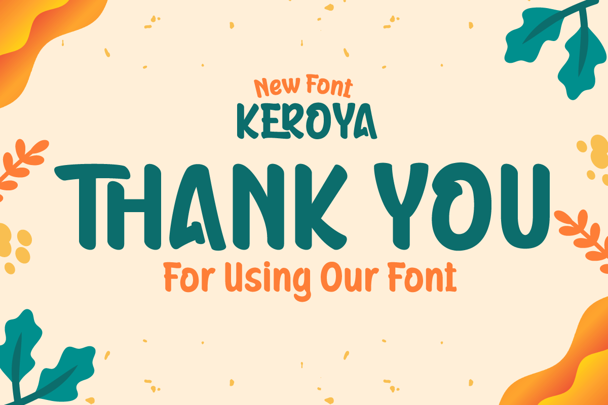 Keroya | Display Playful Font, a Sans Serif Font by twinstd (Photo 10 of 10)