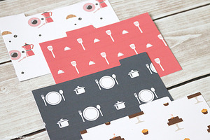 Editable Recipe Card Set