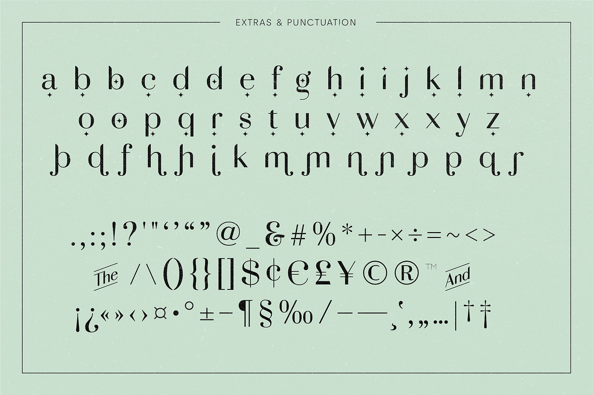 Adagio Decorative Ligature Font Duo preview 6