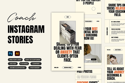 Coach Instagram Stories Template
