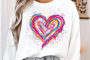 Colorful Brushstroke Valentines Png, an Illustration by SinaCreation (Thumbnail 8 of 11)