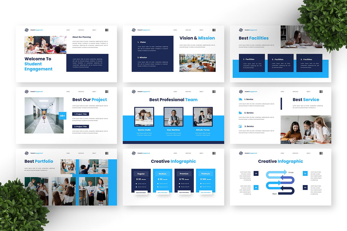 Student Engagement - Education Key, a Presentation Template by Deepslide Studio (Photo 4 of 6)