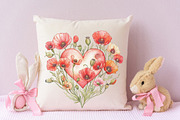 Poppy Mother's Day Watercolor Png, an Illustration by RobertsArt (Thumbnail 7 of 7)