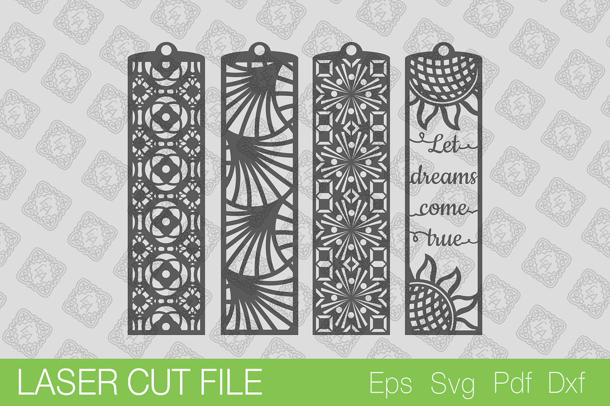 Bookmark Laser Cut SVG, a Templates & Theme by Lerina Art (Photo 2 of 3)