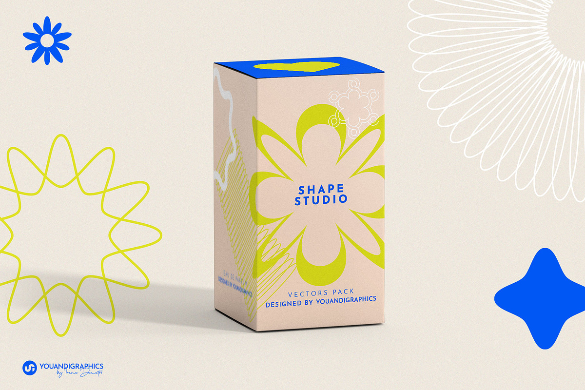 Shape Studio Vectors Pack, a Graphic by Youandigraphics (Photo 7 of 11)