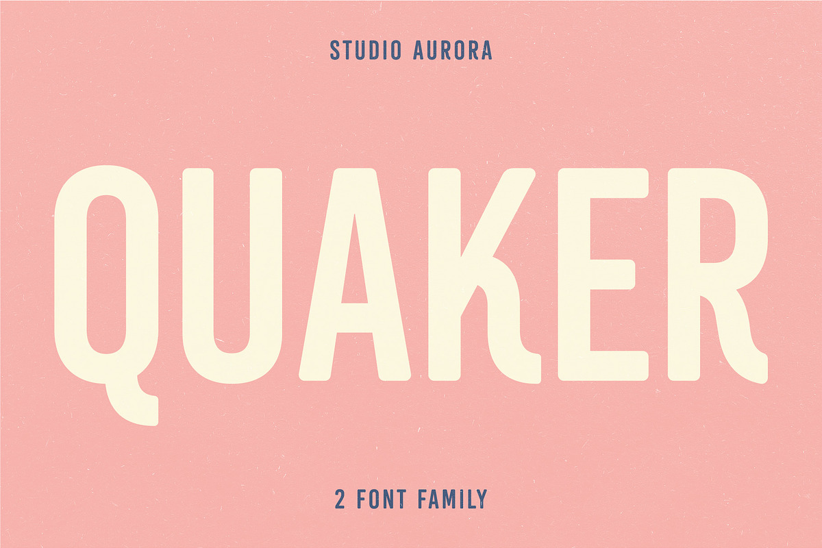 Quaker - Sans-Serif Americana Font