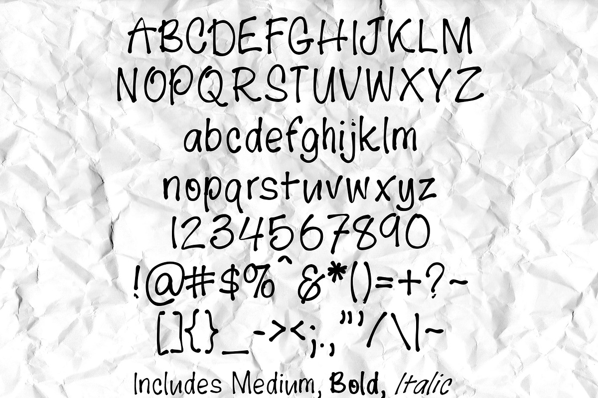 Break Up Letter font preview 2
