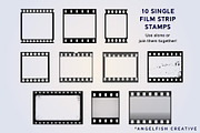 Film Strip Brush Set for Procreate, a Brush Add-On by AngelfishCreative (Thumbnail 2 of 8)