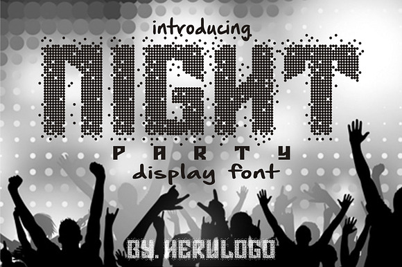 Night Party Display Font preview 6