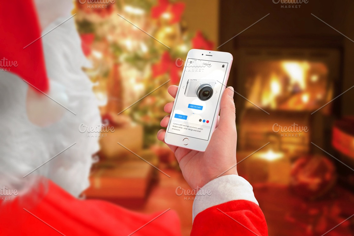 Santa Claus Christmas Mockup, a Household Mockup by RSplaneta (Photo 2 of 9)