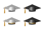Graduation Cap, Vector Set., an Object Graphic by Gomolach (Thumbnail 1 of 5)