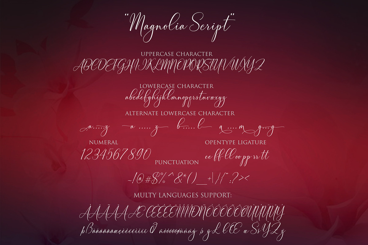 Magnolia Modern Script preview 7