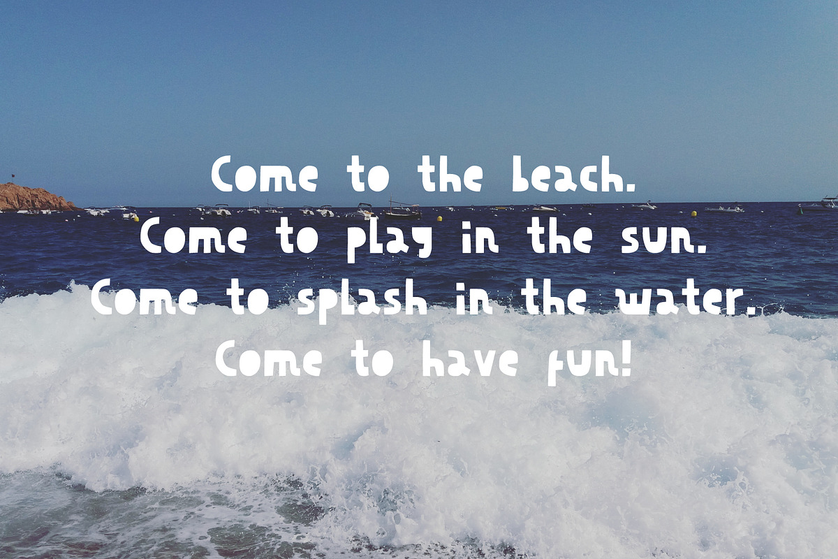 Decorative minimalistic cut out font, a Sans Serif Font by VyacheslavKolb (Photo 4 of 6)