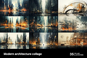 35 Modern architecture collages, an Object Illustration by Handmadefont (Thumbnail 6 of 10)