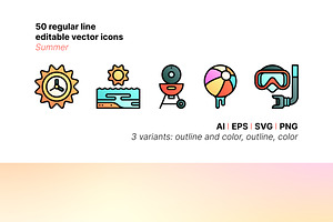 50 Summer Icons