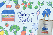 Farmers Market, a Food Illustration by vanloveart (Thumbnail 1 of 7)