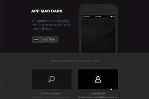 App Mad Dark Product PSD