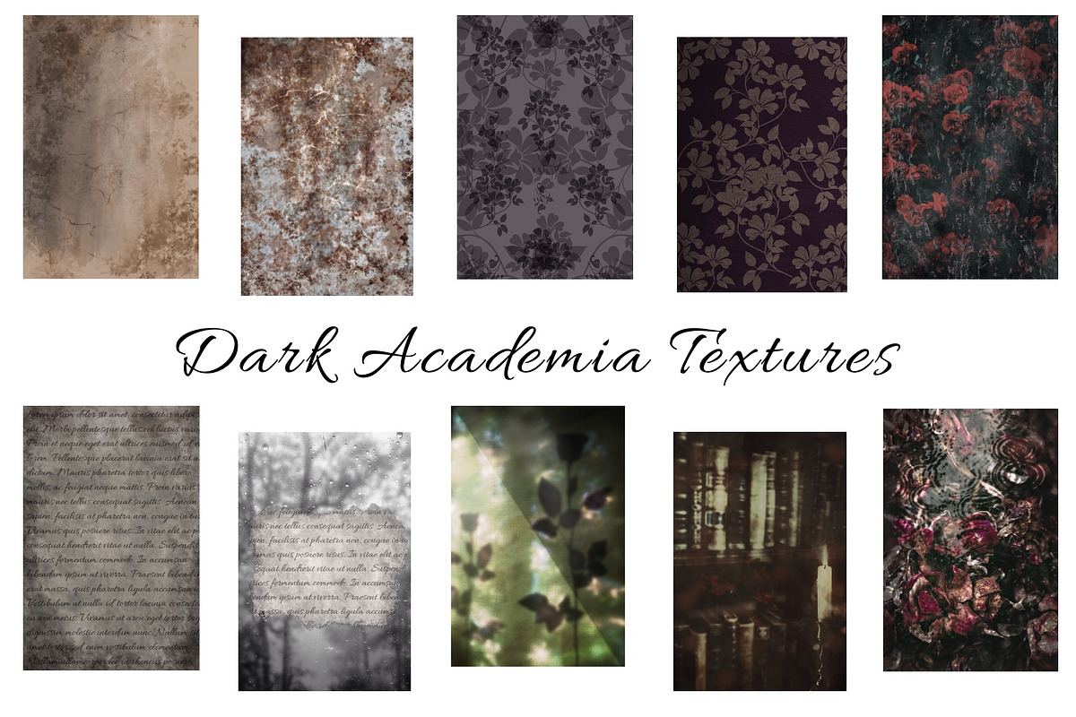 Dark Academia Textures, a Background Graphic by Victoria Obscure (Photo 2 of 4)