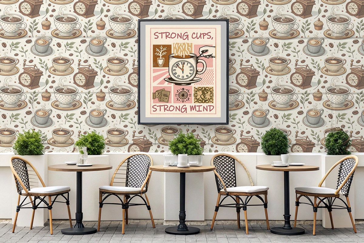 Morning Ritual, a Pattern Graphic by Designs by Helen Trupak (Photo 5 of 11)