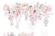 Pink Watercolor Peonies Pattern, a Pattern Graphic by Lisima (Thumbnail 10 of 16)