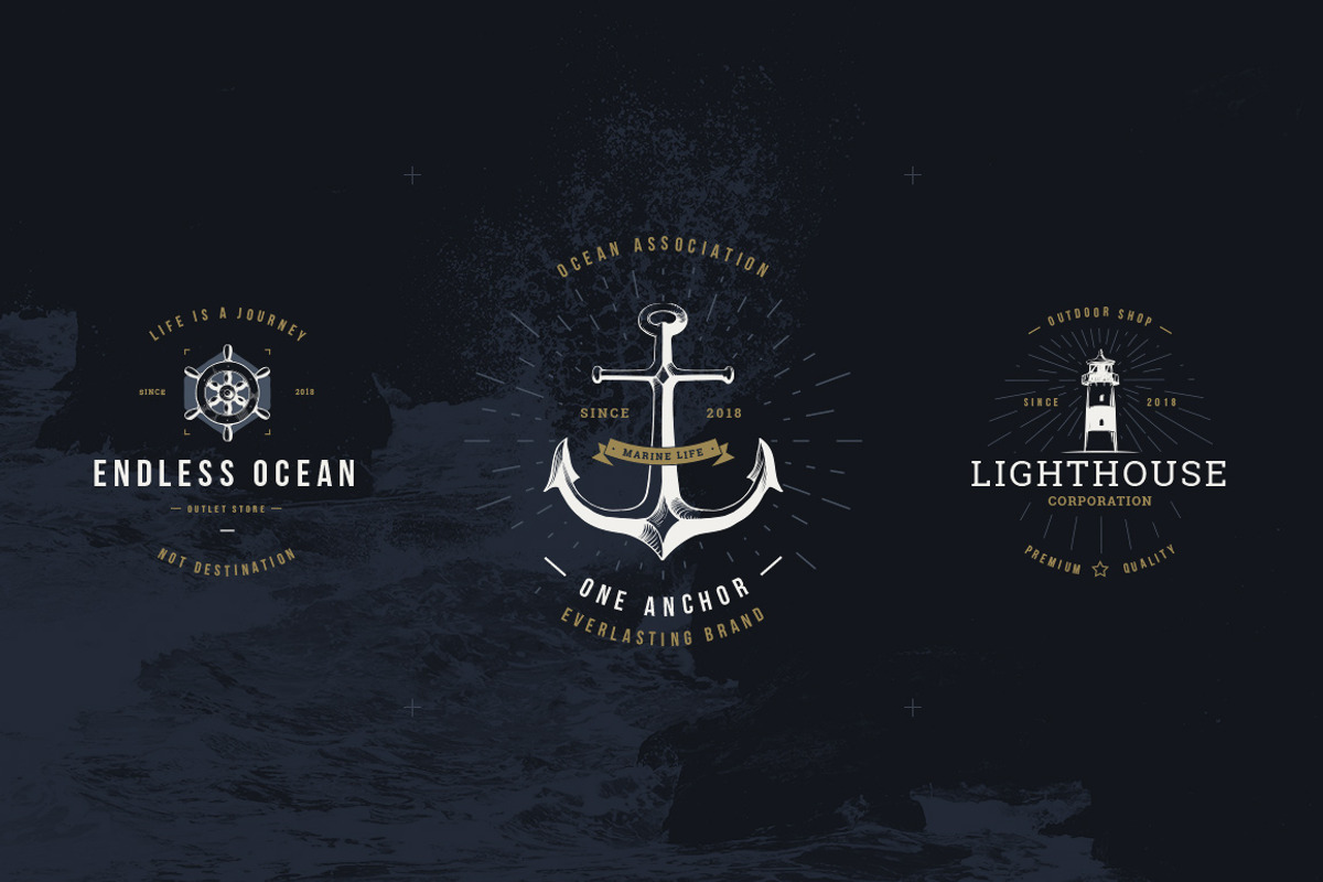 Vintage Badges vol 2, a Branding & Logo Template by blauananas (Photo 9 of 9)