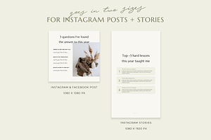 Year In Review Instagram Templates