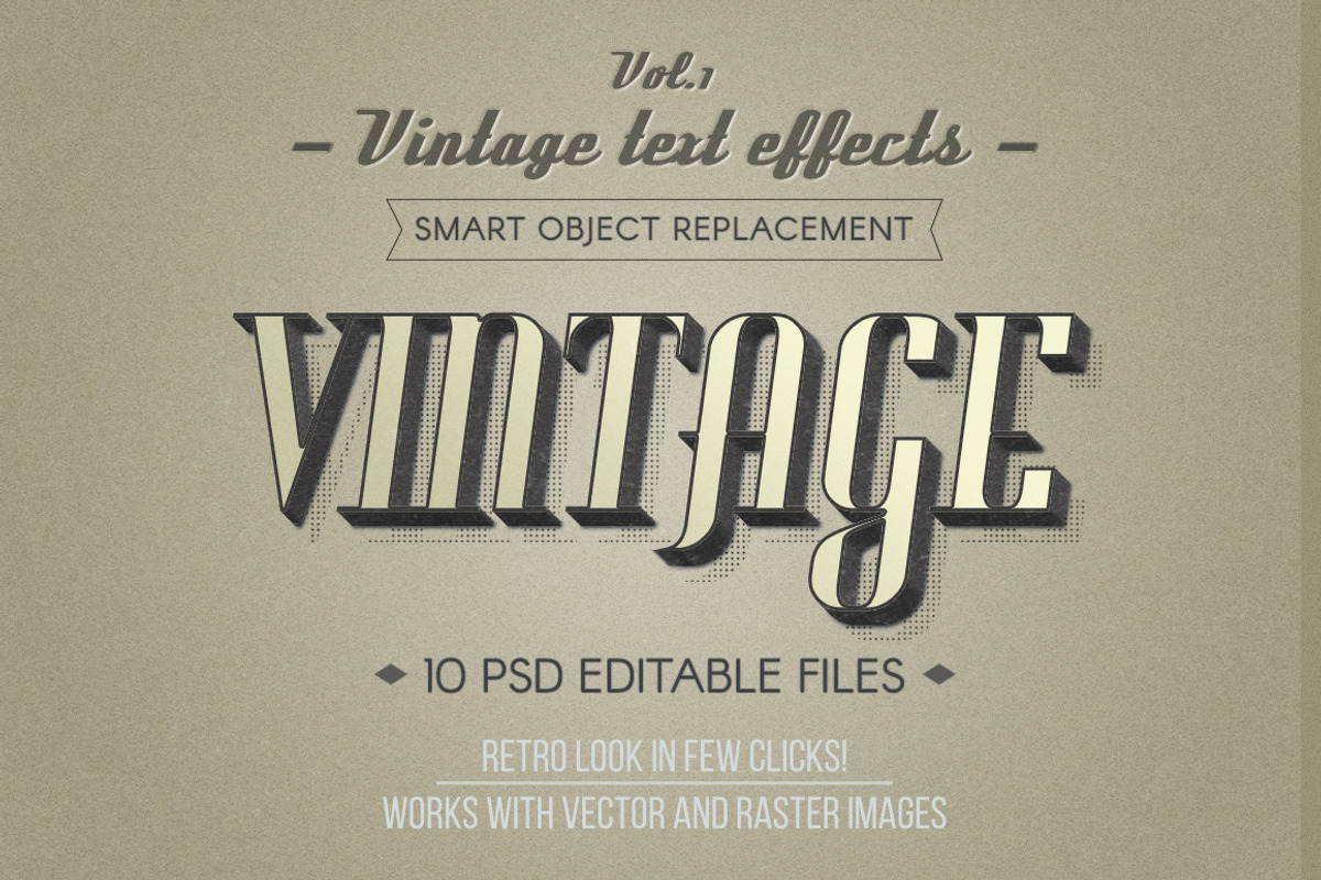 Retro Vintage Text Effects Vol.1 preview 8