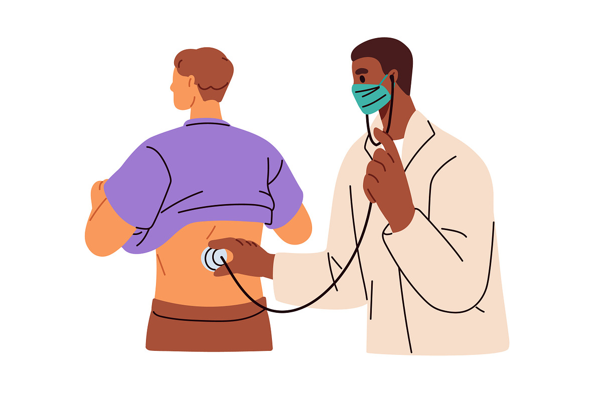 Patients visit doctors. Health exam, a Healthcare Illustration by Good Studio (Photo 6 of 9)