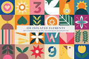 Mosaic Geometrics Shapes & Patterns, a Graphic by Paper Flowers Studio (Thumbnail 2 of 8)