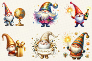 Happy New Year Gnome Sublimation, an Illustration by DreamCafeArt (Thumbnail 3 of 6)