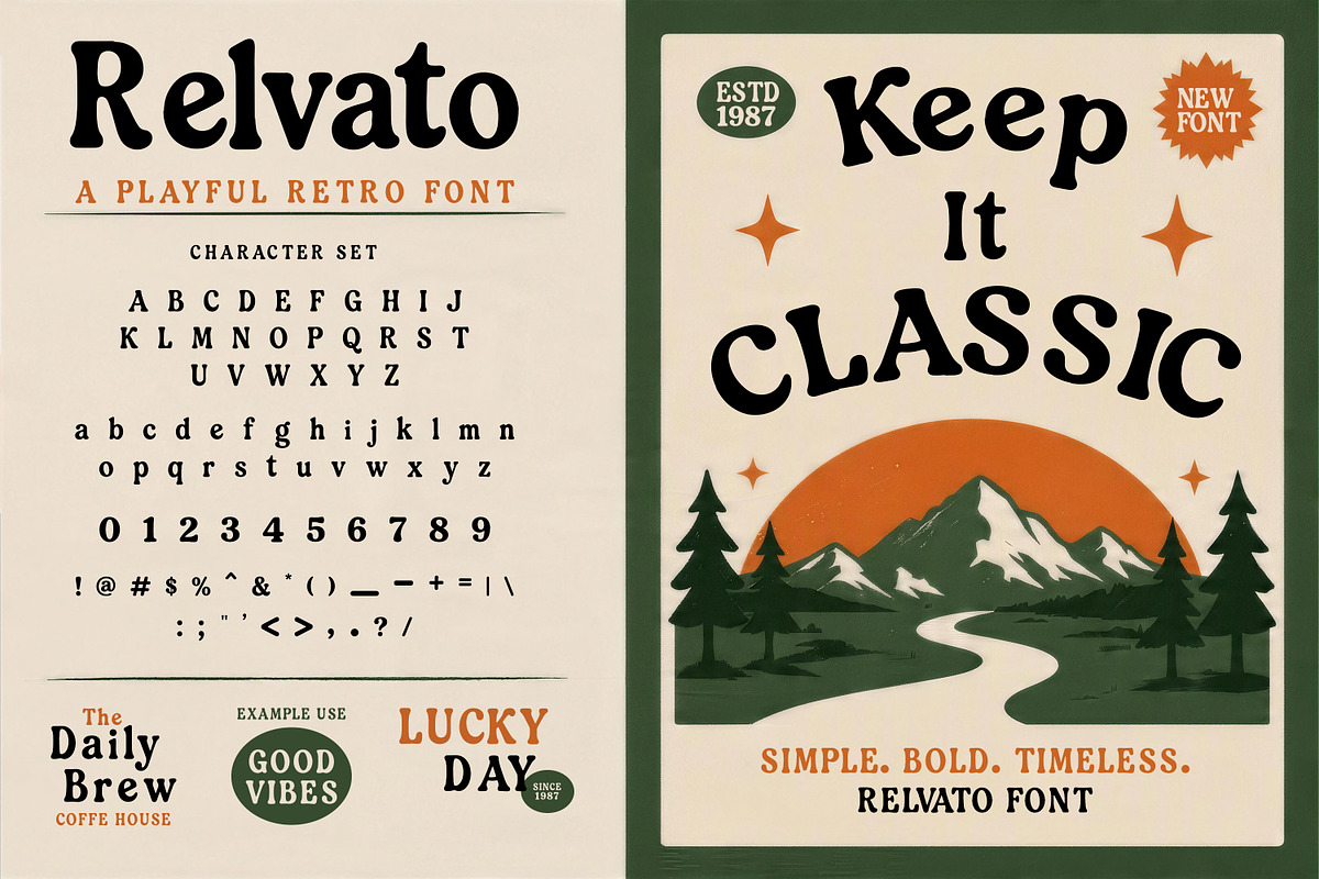Relvato, a Serif Font by Pitchlook.Studio (Photo 1 of 4)