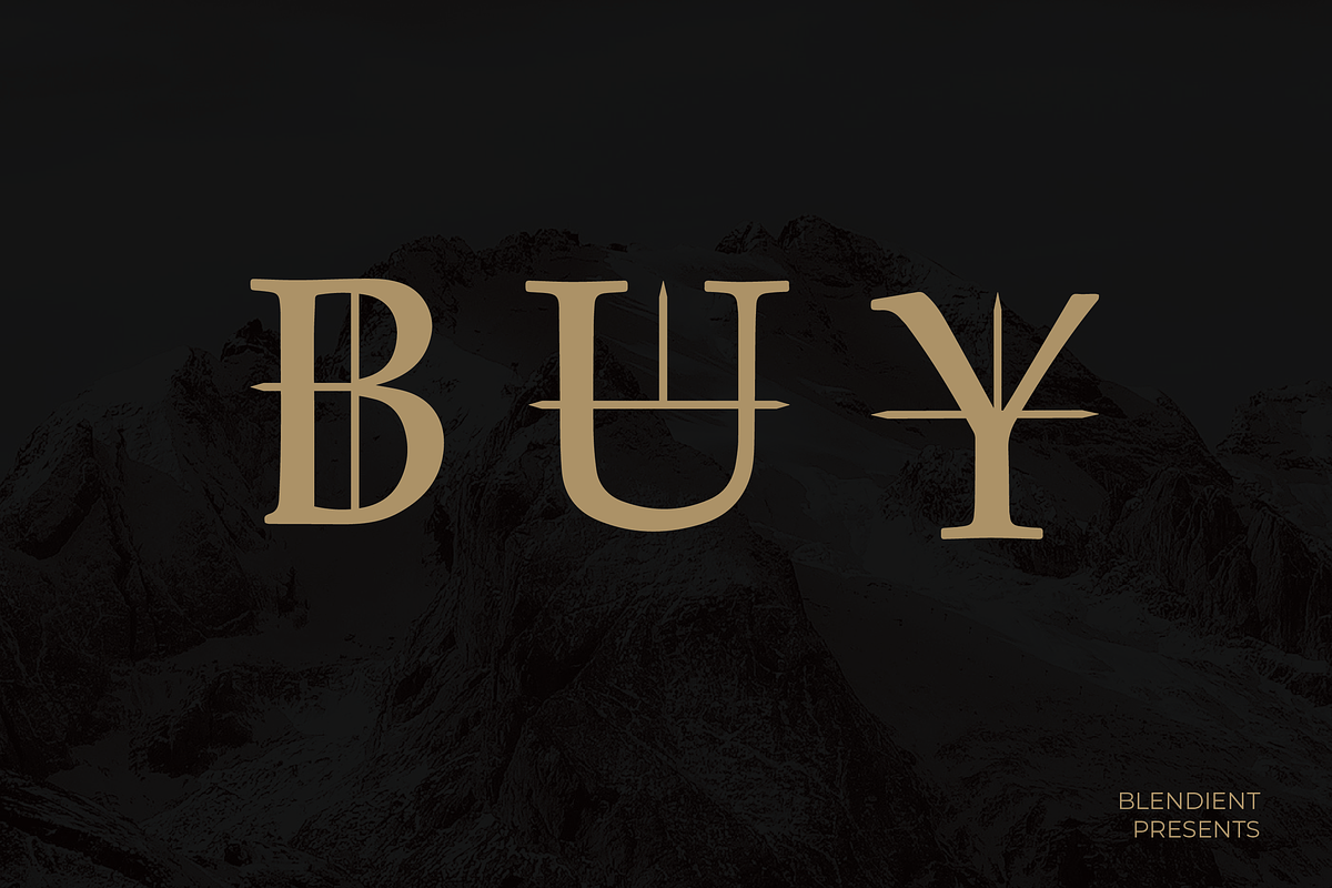 Striked Font, a Serif Font by Blendient (Photo 4 of 4)
