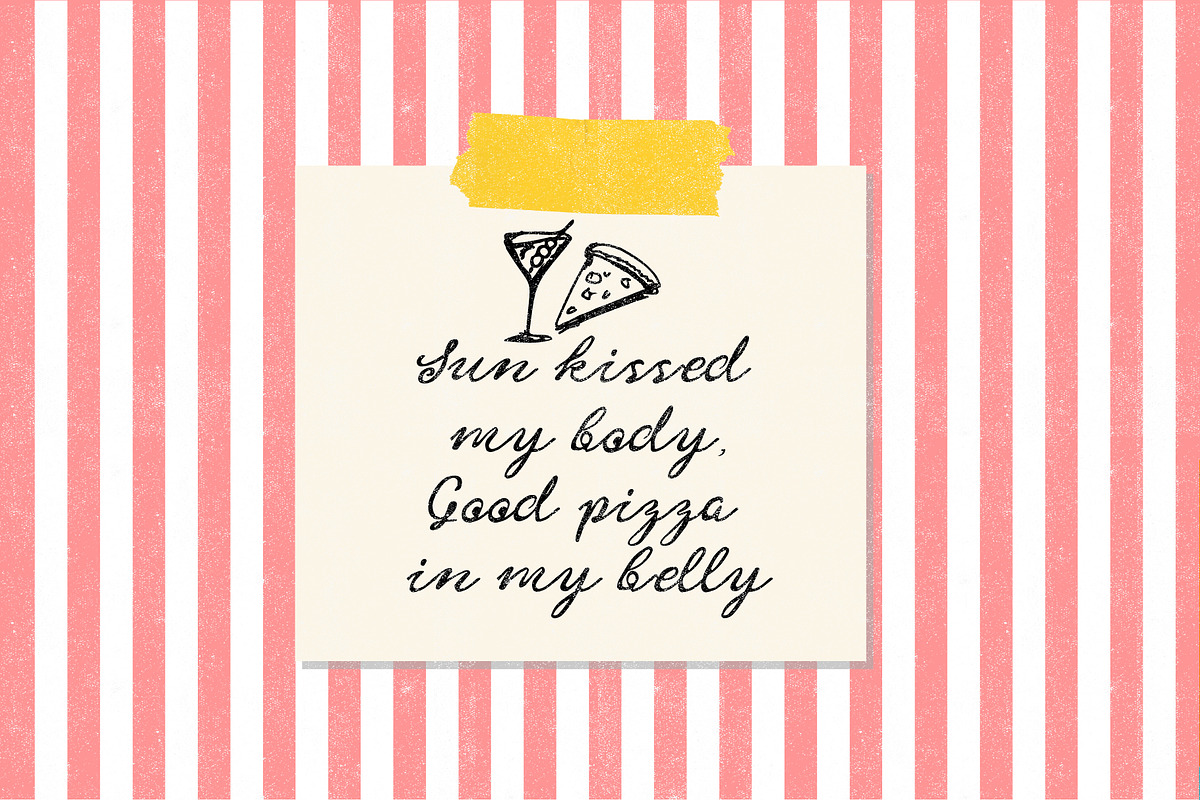 Old Kitchen Handwriting Font, a Handwritten Font by Angin Studio (Photo 8 of 12)