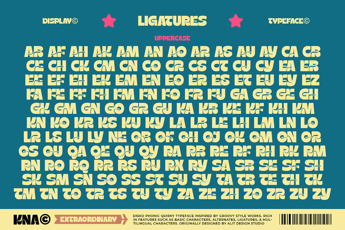 Disko Phonic Typeface, a Sans Serif Font by alit design (Photo 16 of 20)