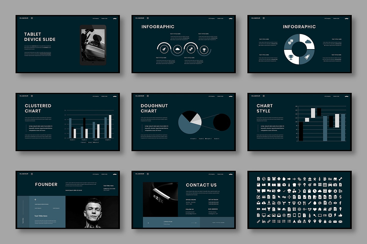 Glamour – Business Keynote Template, a Presentation Template by Dens Creative Studio (Photo 5 of 6)