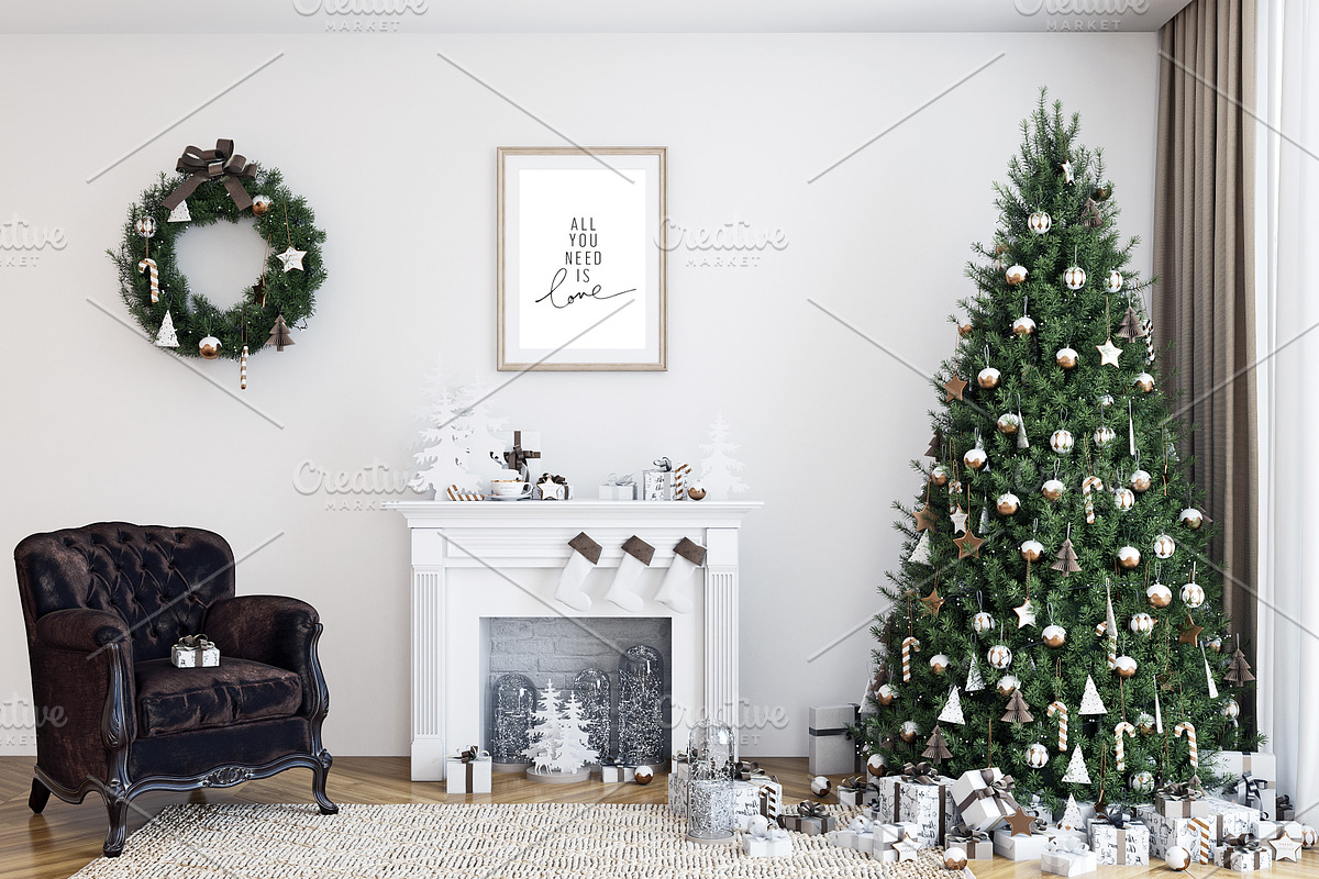 Christmas Frame Mockup Bundle -20, a Print Template by Mockup Shop (Photo 10 of 39)