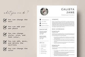 Word Resume Template 2 Pages