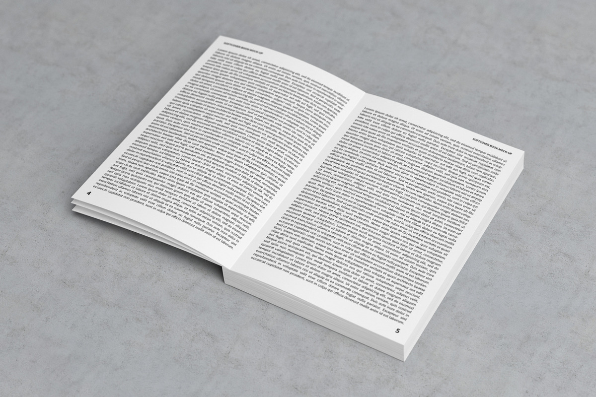 Softcover Book Mock-Up, a Print Template by MassDream (Photo 3 of 10)