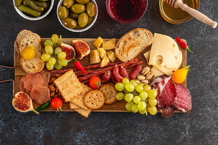 Antipasto catering platter with