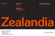 Zealandia - Sans Serif, a Sans Serif Font by Prominent & Affluent (Thumbnail 1 of 10)