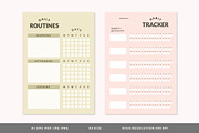 Colorful Planner Template Set, a Stationery Template by Artflorara (Thumbnail 6 of 7)