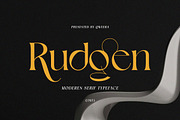 Rudgen - Modern Elegant Serif Font, a Serif Font by Qweera Studio (Thumbnail 1 of 12)