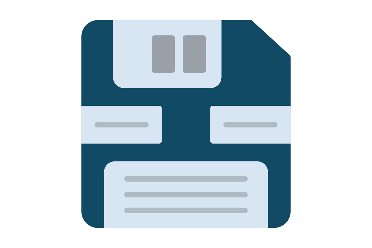Floppy Flat Icon, a Duotone Icon by Pexelpy (Photo 2 of 2)