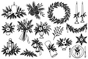 Christmas Botanical Doodle SVG Set, an Object Illustration by Ghagra (Thumbnail 2 of 3)
