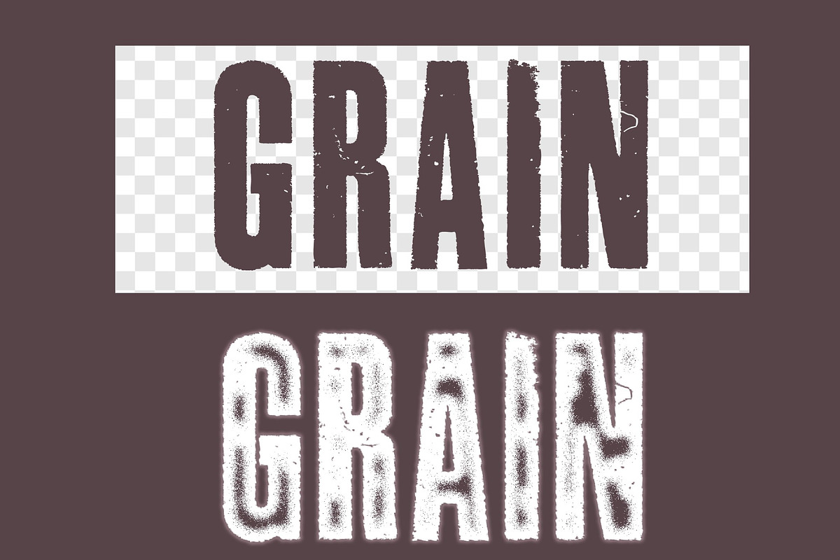 Grain Retro Stamp Text Effect, a Layer Style Add-On by studiogstock (Photo 2 of 2)