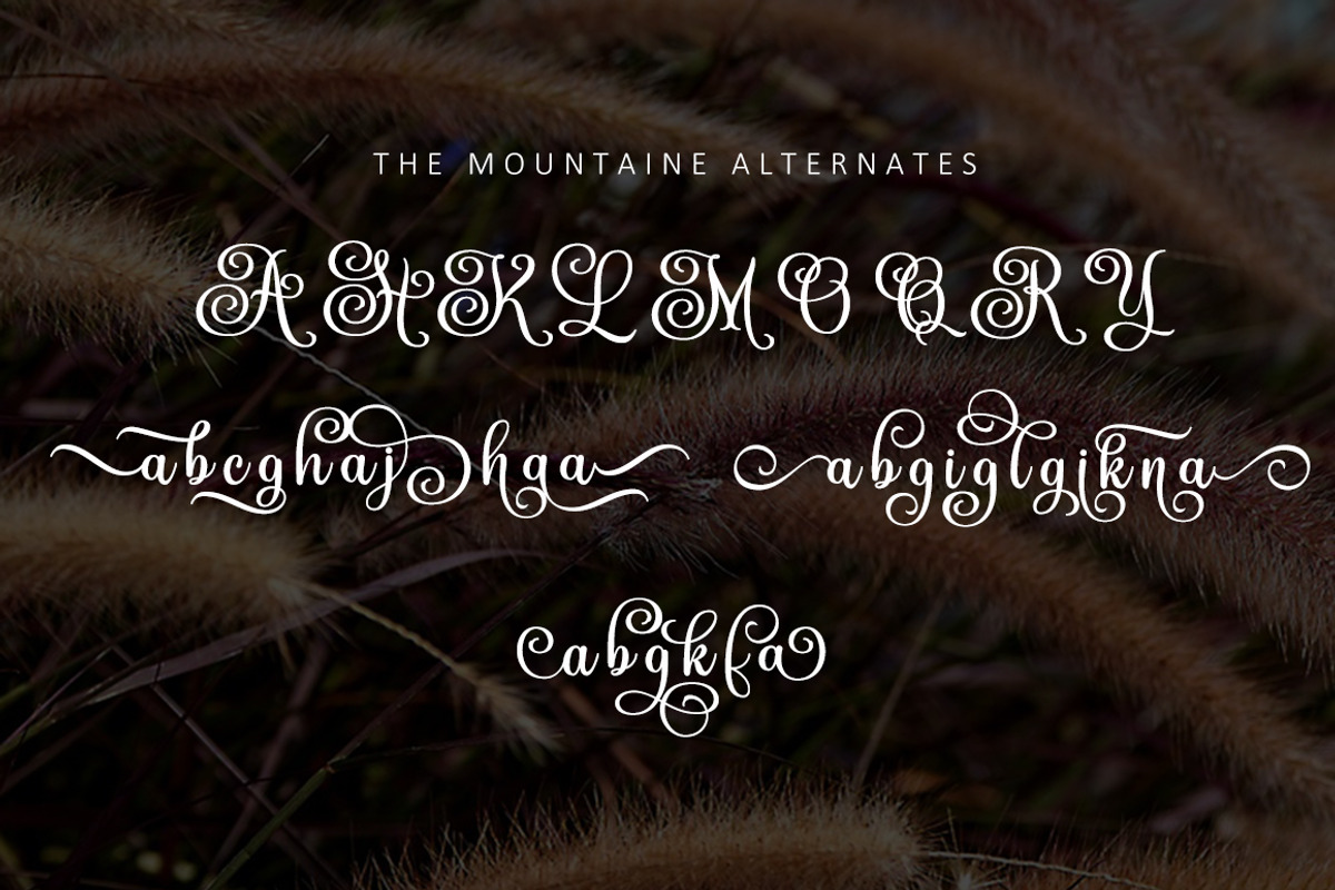 The Mountaine, a Script Font by Matra Creative (Photo 3 of 11)