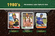 1980's Pro Baseball Card Templates, a Card Template by Chris Weibring (Thumbnail 4 of 12)