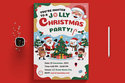 Christmas Party Flyer Template, a Flyer Template by MightyDesign (Thumbnail 1 of 8)